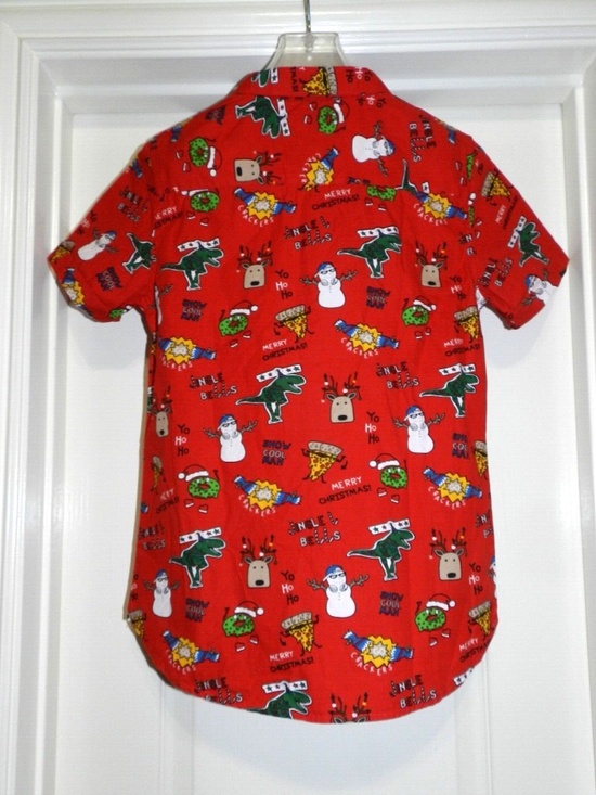 Boys Christmas Shirt Denim & Flower Ricky Singh Designer - Picture 5 of 6